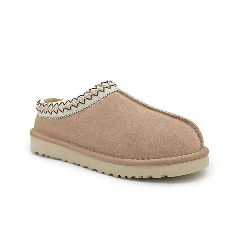 Image of Furry Woman Clogs for Indoor Outdoor Fuzzy Cozy Short Ankle Shoes