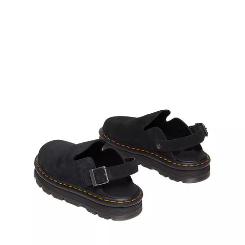 Image of Fashion Thick-Sole Slide Sandals -Suede Slip-On Mules Women