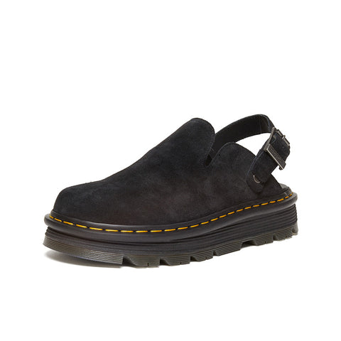 Image of Fashion Thick-Sole Slide Sandals -Suede Slip-On Mules Women