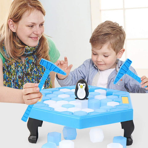 Image of Puzzle Table Games Break the Ice Penguin Trap Toys Desktop Paternity Interactive GamToddlers Balance Board Game