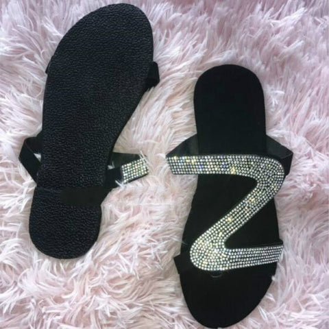 Image of 2021 Bling Bling Slides Women's Slippers for Summer Beach