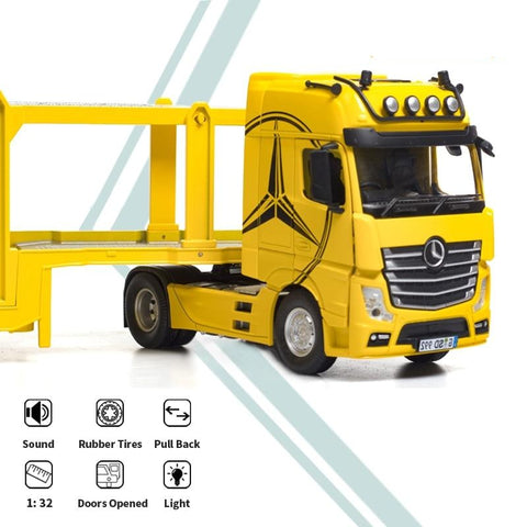 Image of 1:32 Benz Diecasts Toy Vehicles Car Model Metal Alloy Simulation Platform Truck