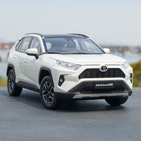 Image of 1:18 Diecast Model for Toyota RAV4 SUV Alloy Toy Car Miniature Collection Gifts