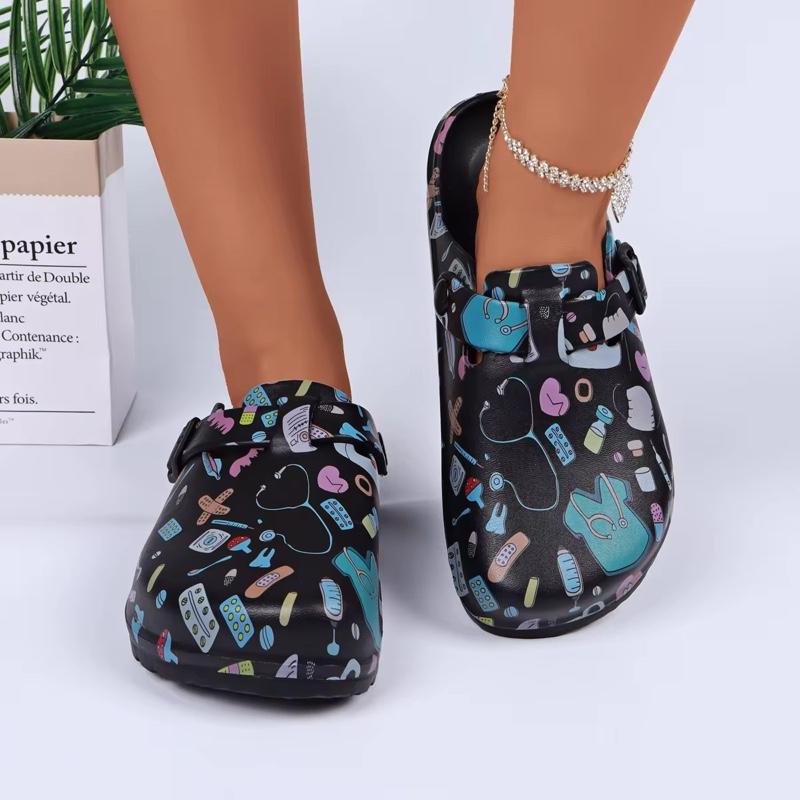 Nurses Shoes Platform EVA Clogs Mules - Comfort Lightweight Girls Slippers