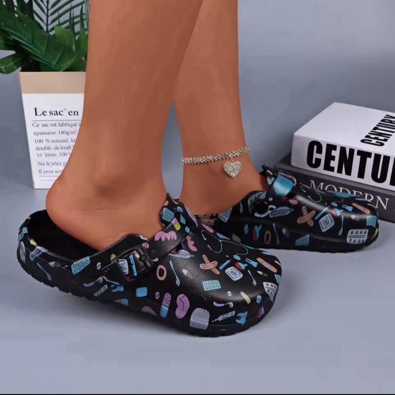 Nurses Shoes Platform EVA Clogs Mules - Comfort Lightweight Girls Slippers