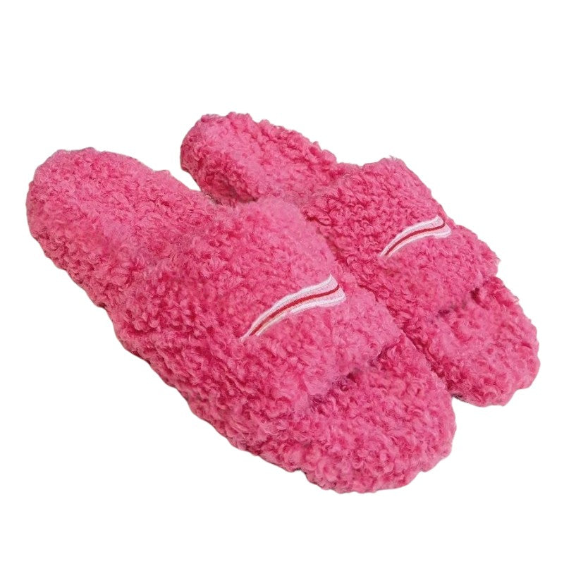 Designer Fuzzy Slides for Indoor & Outdoor  - Cute Soft Slippers