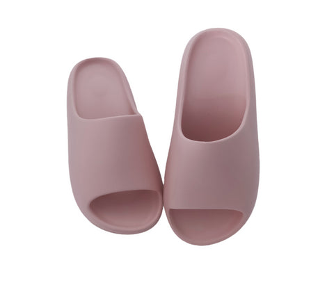 Image of 2021 Pink Home Women Heel Slippers Thick Bottom Serrated Sole Non Slip Bathroom Ladies Slides Indoor