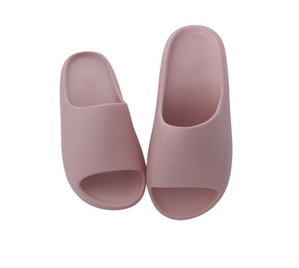 2021 Pink Home Women Heel Slippers Thick Bottom Serrated Sole Non Slip Bathroom Ladies Slides Indoor