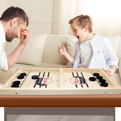 Image of Fast Sling Puck Game Table Desktop Battle Ice Hockey Game Winner Board Games Desktop Sport Board Game for Family Game Night Fun