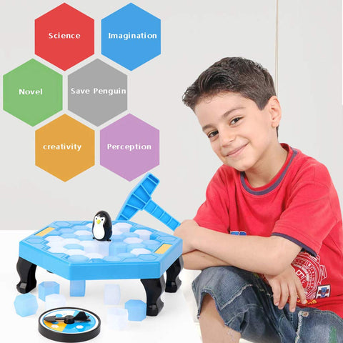 Image of Puzzle Table Games Break the Ice Penguin Trap Toys Desktop Paternity Interactive GamToddlers Balance Board Game