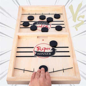 Fast Sling Puck Game Table Desktop Battle Ice Hockey Game Winner Board Games Desktop Sport Board Game for Family Game Night Fun