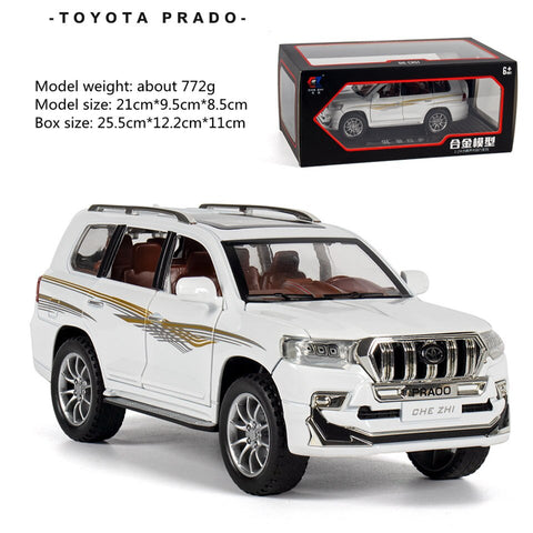 Image of 1:24 Toy Car TOYOTA LAND CRUISER Prado Alloy Car Diecasts Toy Vehicles