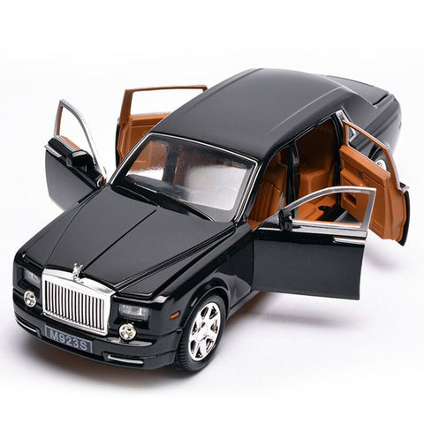 Image of 1/24 Scale Rolls Royce DieCasts Luxury Car Model Collection 6 Openable Doors (Red/Black)