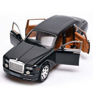 1/24 Scale Rolls Royce DieCasts Luxury Car Model Collection 6 Openable Doors (Red/Black)