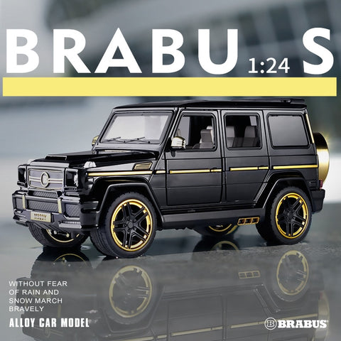 Image of 1:24 Mercedes-Benz Babs G65 Modified Off-road Vehicle SUV Simulation Sound And Light Car Model Collection Gift Pull-back Vehicle