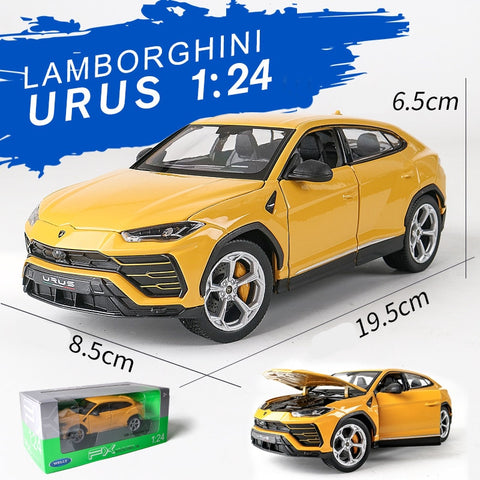 Image of 1:24 Lamborghini Urus Car Alloy Car Model Simulation Car Decoration Collection Die Casting Model