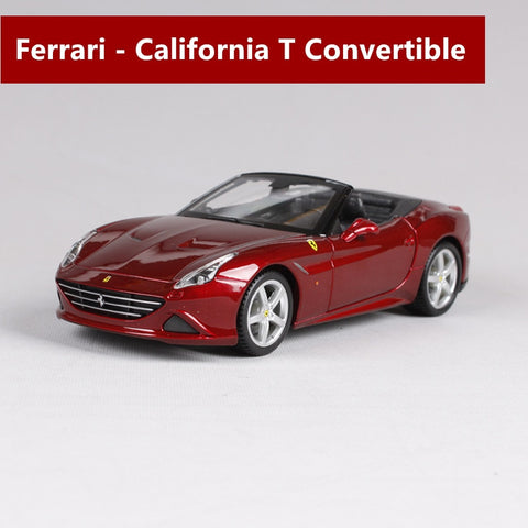 Image of 1:24 Ferrari California Car Model Die-casting Metal Model Gift Simulated Alloy Car Collection