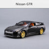 1:24 Nissan GTR Sports Car Convertible Alloy Car Model Simulation Car Decoration Collection