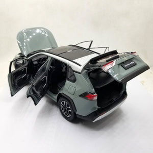 1:18 Diecast Model for Toyota RAV4 SUV Alloy Toy Car Miniature Collection Gifts 