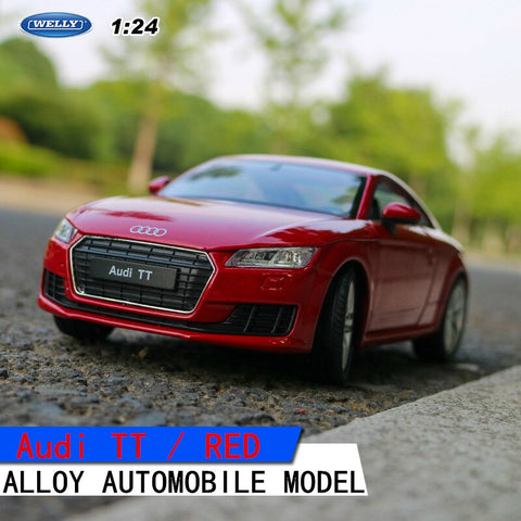 Image of 1:24 Audi TT Car Alloy Car Model Simulation Car Decoration Collection Die Casting Model