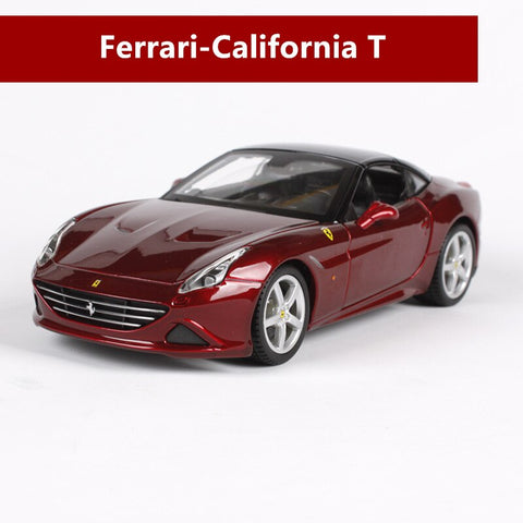 Image of 1:24 Ferrari California Car Model Die-casting Metal Model Gift Simulated Alloy Car Collection