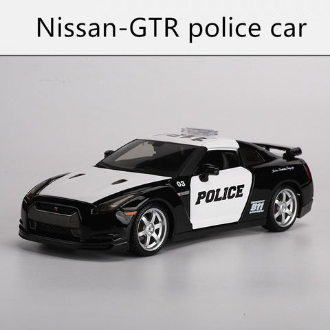 Image of 1:24 Nissan GTR Sports Car Convertible Alloy Car Model Simulation Car Decoration Collection