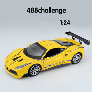 1:24 Ferrari 488 Car Model Die-casting Metal Model Gift Simulated Alloy Car Collection